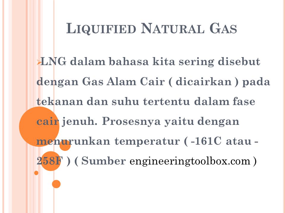 Liquified Natural Gas