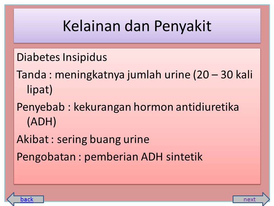 Kelainan dan Penyakit Diabetes Insipidus