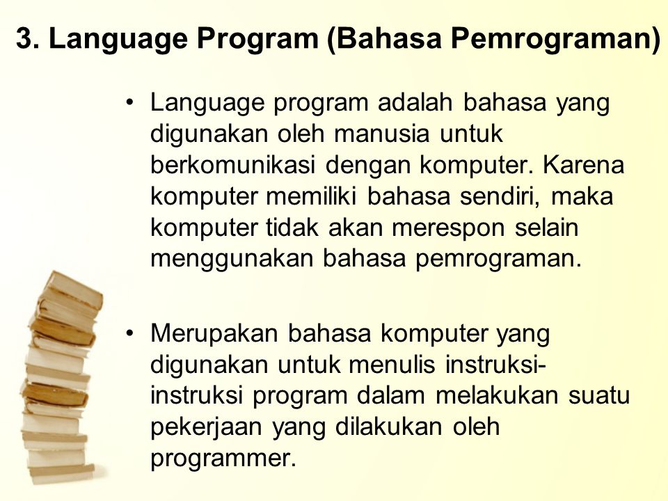 3. Language Program (Bahasa Pemrograman)