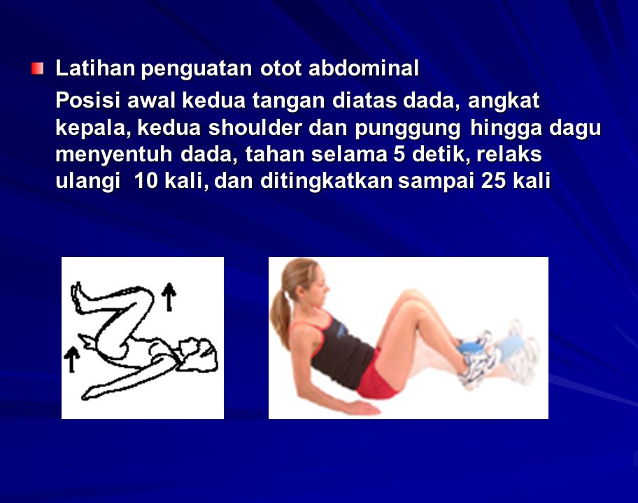 Latihan penguatan otot abdominal
