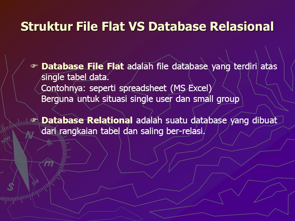 Struktur File Flat VS Database Relasional