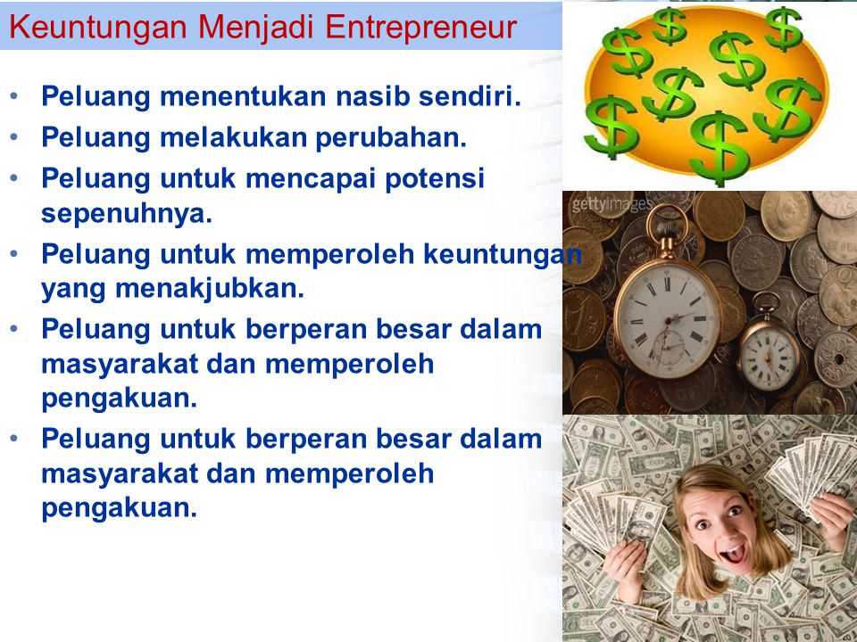 Keuntungan Menjadi Entrepreneur