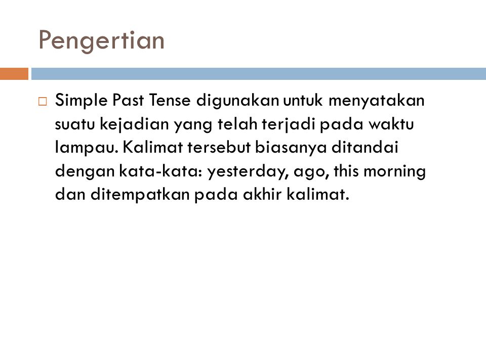 Simple Past Tense By Itariani Ppt Download