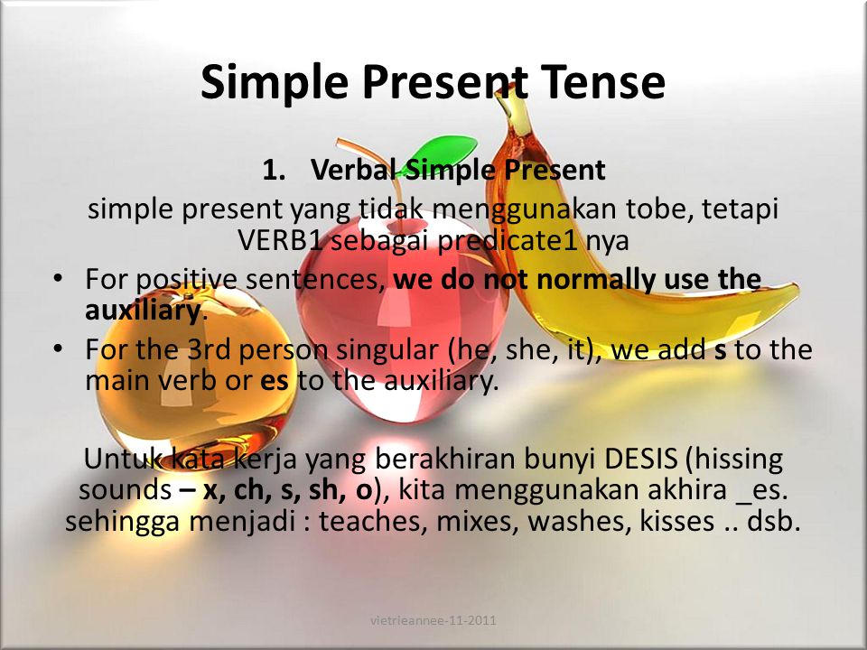 Simple Present Tense Verbal Simple Present Ppt Download