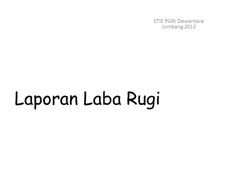STIE PGRI Dewantara Jombang 2013