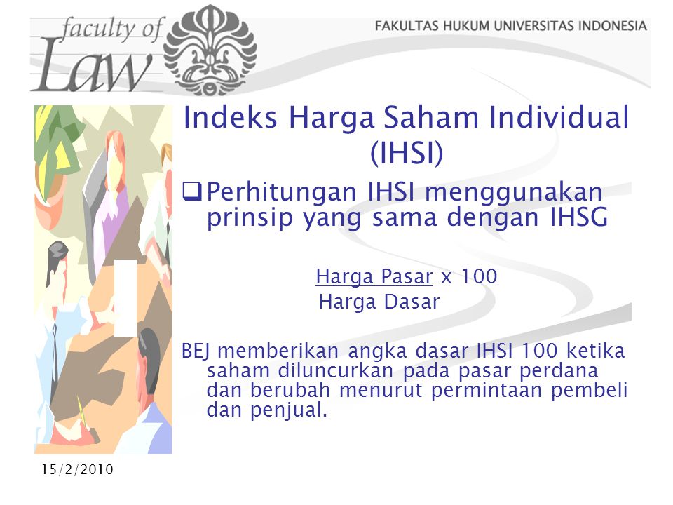 Indeks Harga Saham Individual (IHSI)