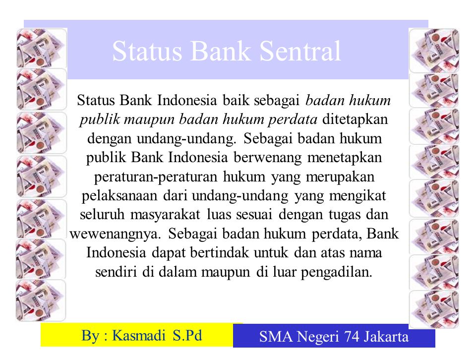 Status Bank Sentral