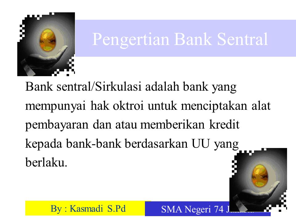 Pengertian Bank Sentral