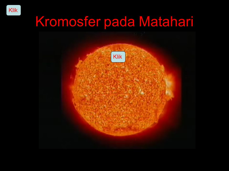 Kromosfer pada Matahari