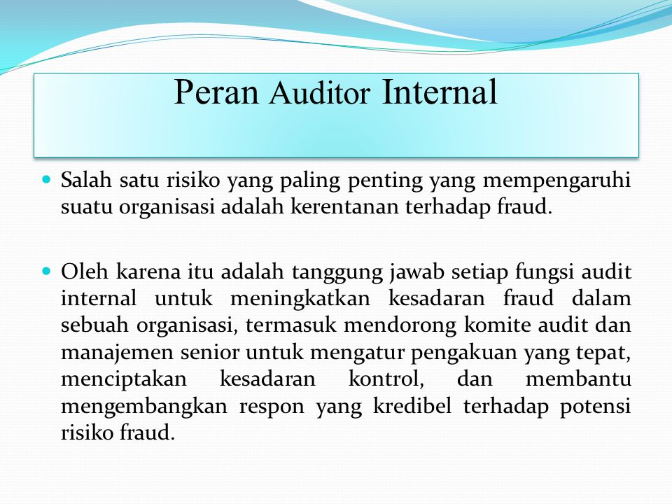 Peran Auditor Internal