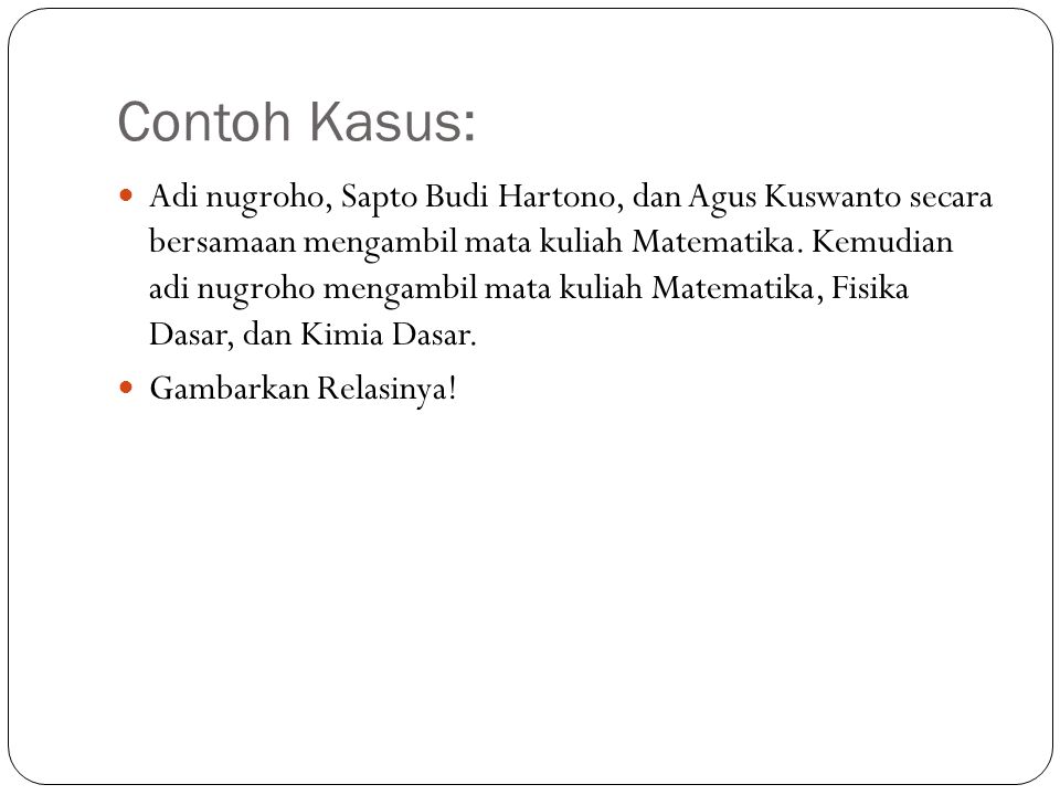 Contoh Kasus: