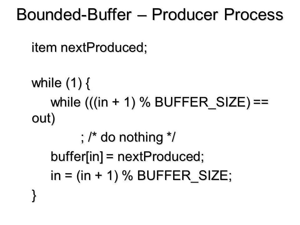 Buffer size