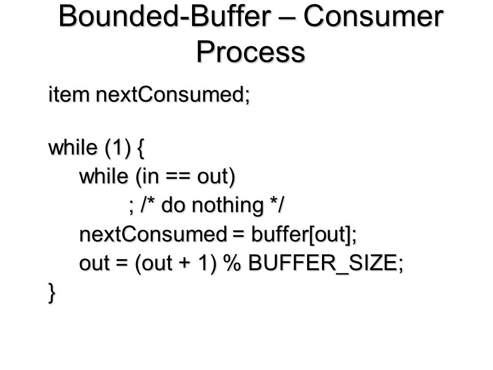 Buffer size