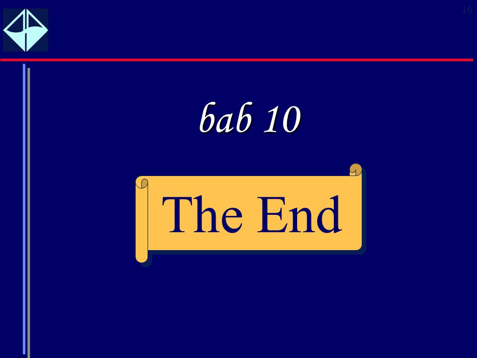 bab 10 The End