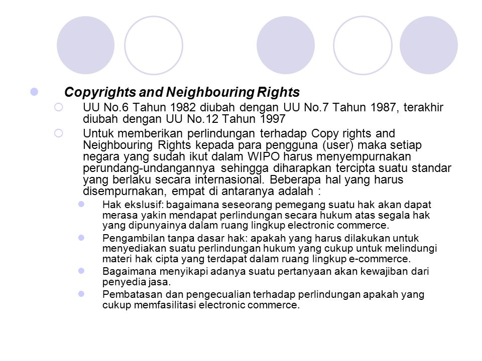 Neighboring rights