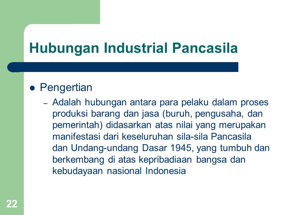 Hubungan Industrial Pancasila