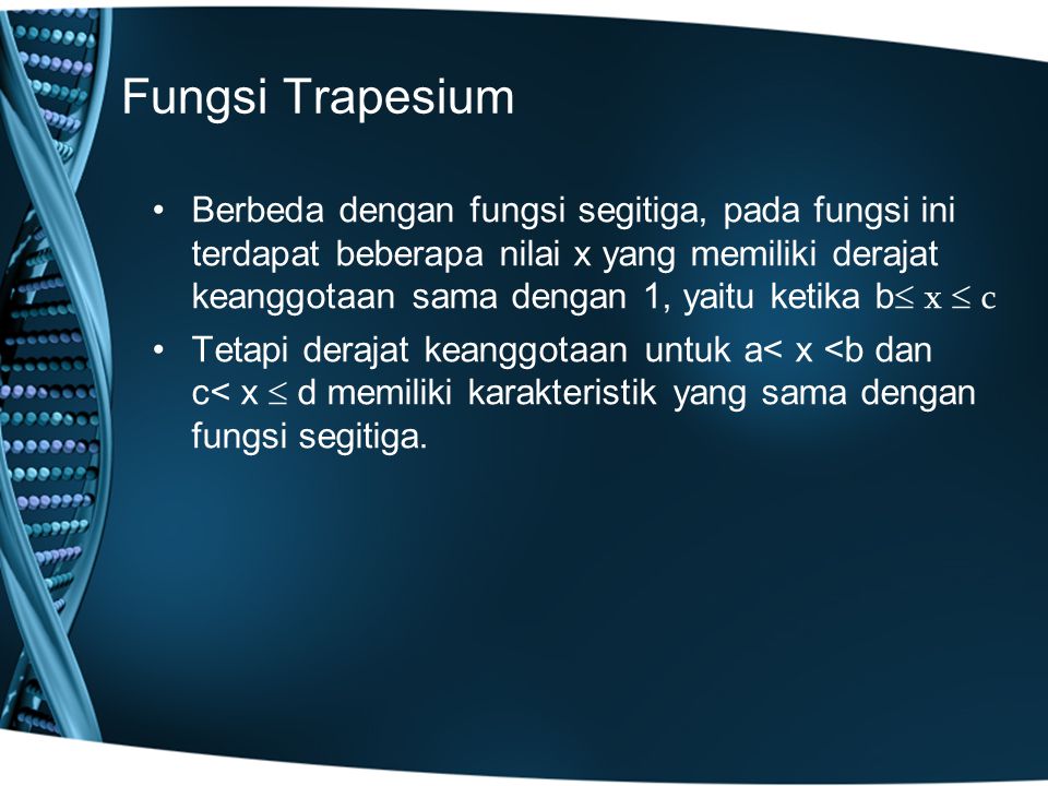 Fungsi Trapesium