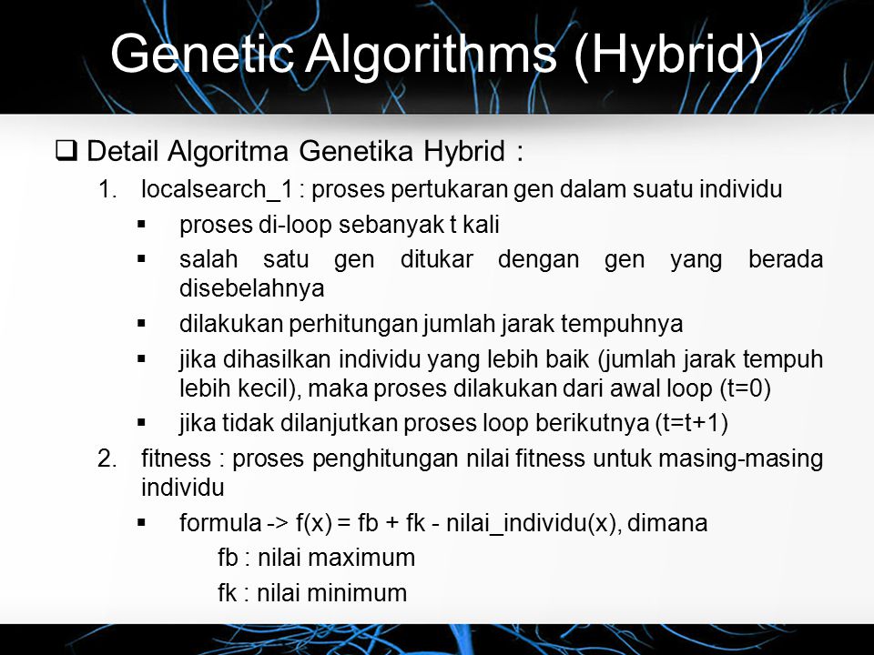 Hybrid algorithm