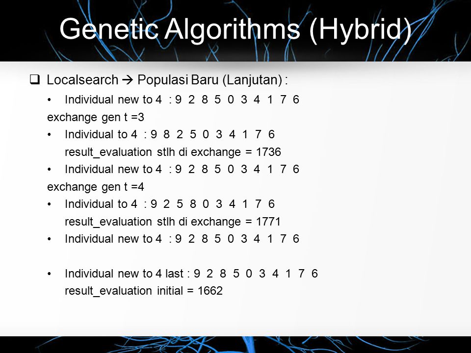 Hybrid algorithm