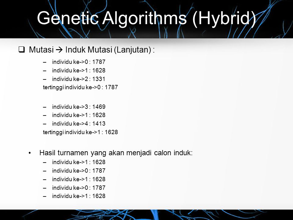 Hybrid algorithm