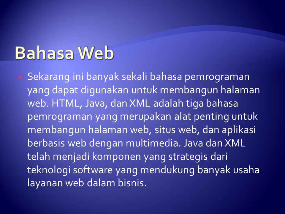Bahasa Web