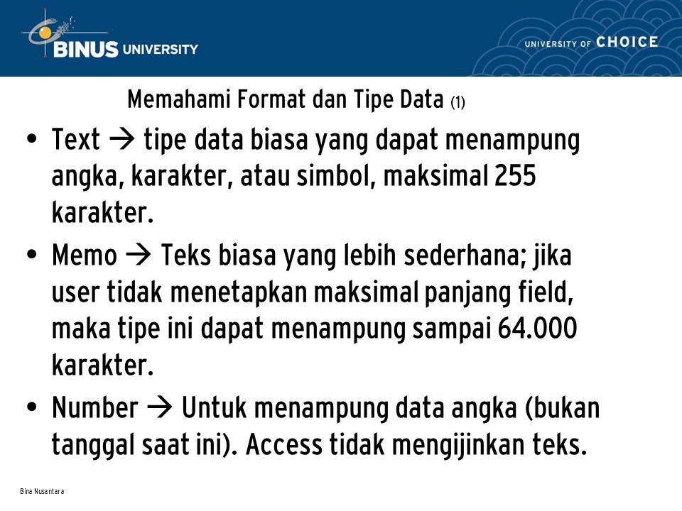 Memahami Format dan Tipe Data (1)