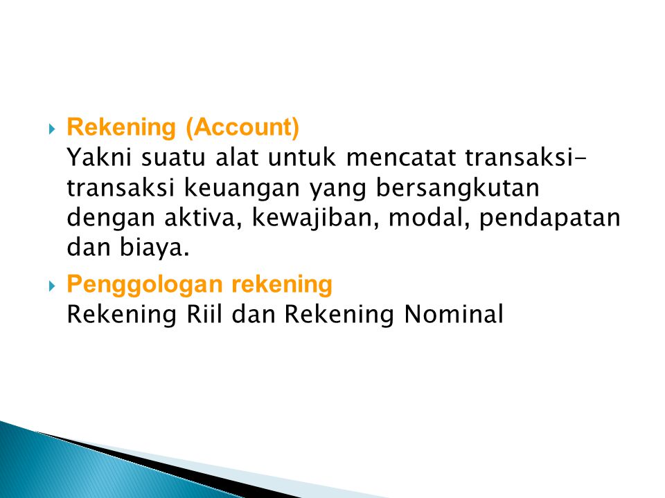 Rekening (Account)