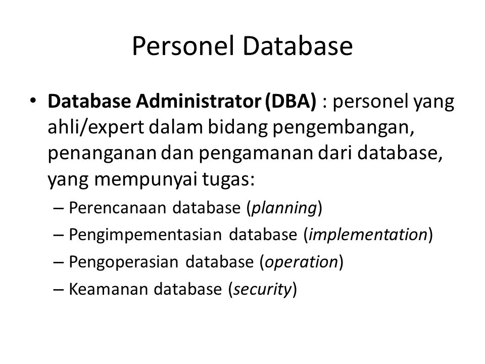 Personel Database
