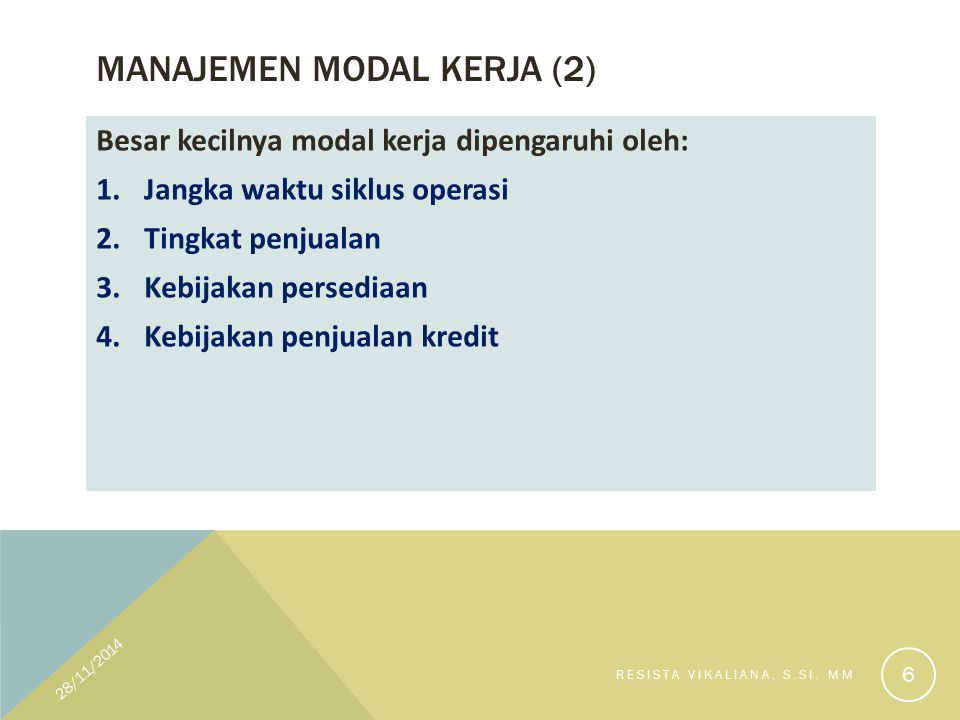 Manajemen Modal kerja (2)