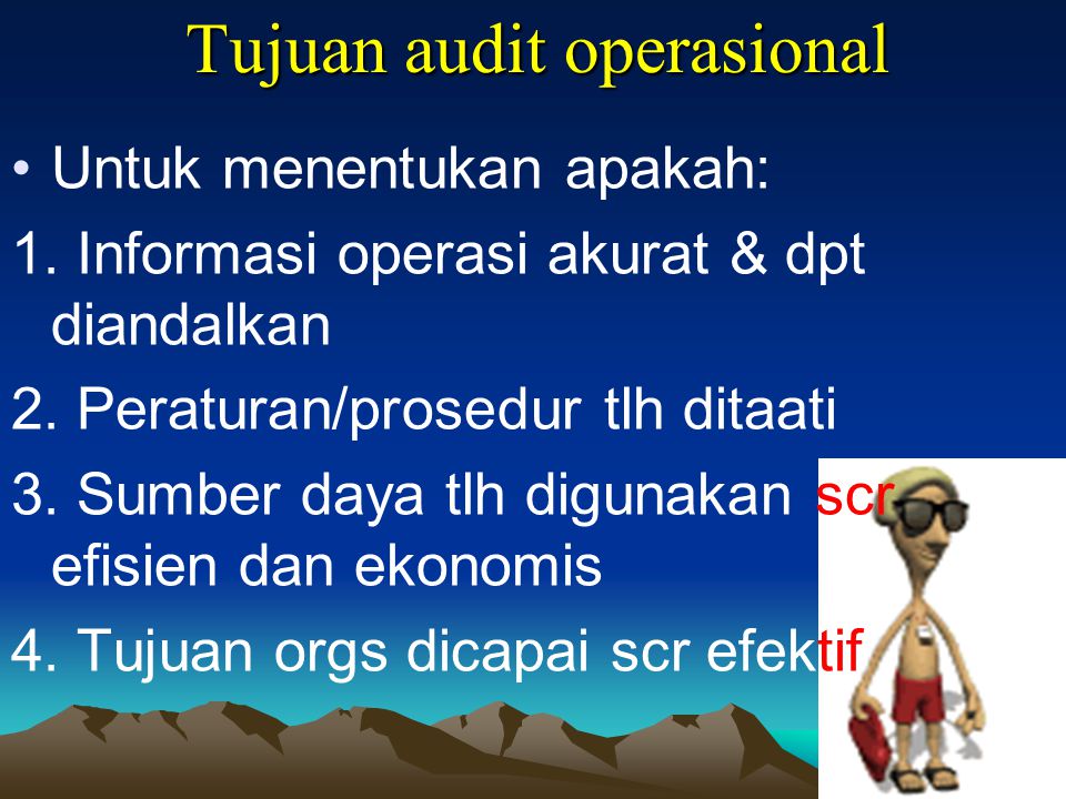 Tujuan audit operasional