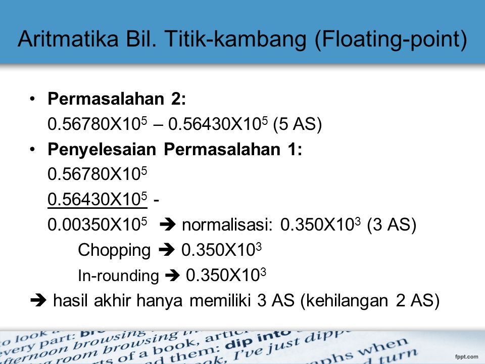 Aritmatika Bil. Titik-kambang (Floating-point)