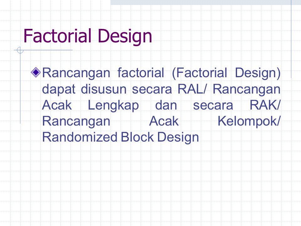 Factorial Design