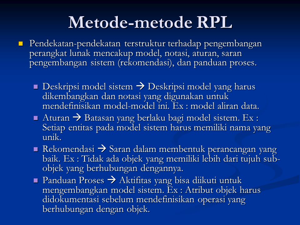 Metode-metode RPL