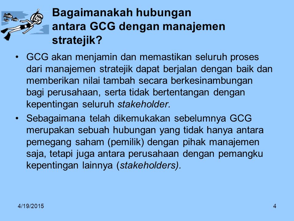 Bagaimanakah hubungan antara GCG dengan manajemen stratejik