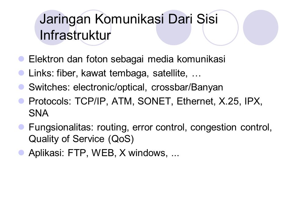 Jaringan Komunikasi Dari Sisi Infrastruktur