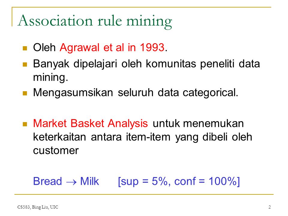 Rule mining