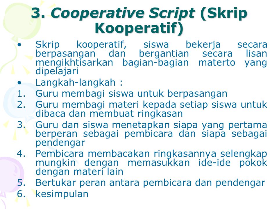 3. Cooperative Script (Skrip Kooperatif)