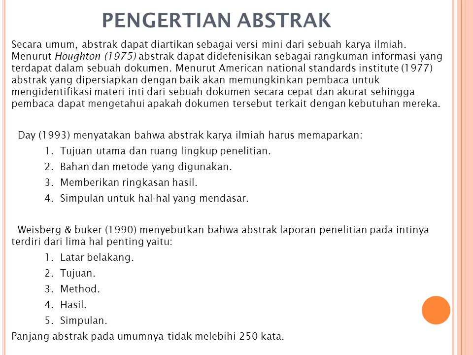 Abstrak Resensi Resume Sipsosis Karya Ilmiah Ppt Download