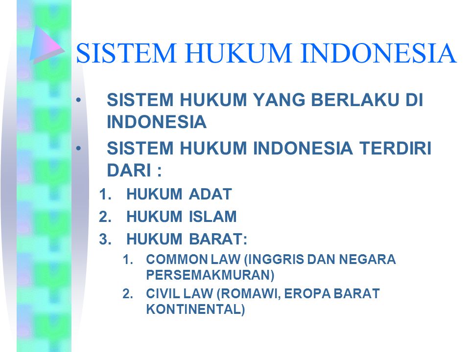 SISTEM HUKUM INDONESIA