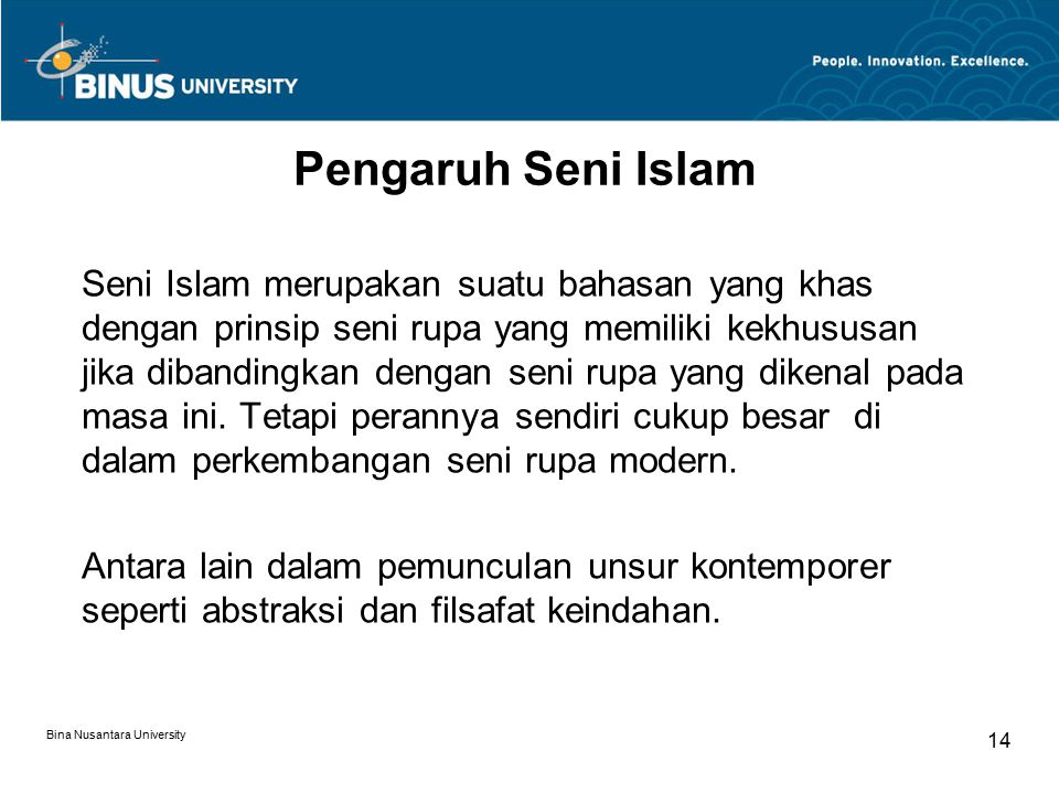 Pengaruh Seni Islam