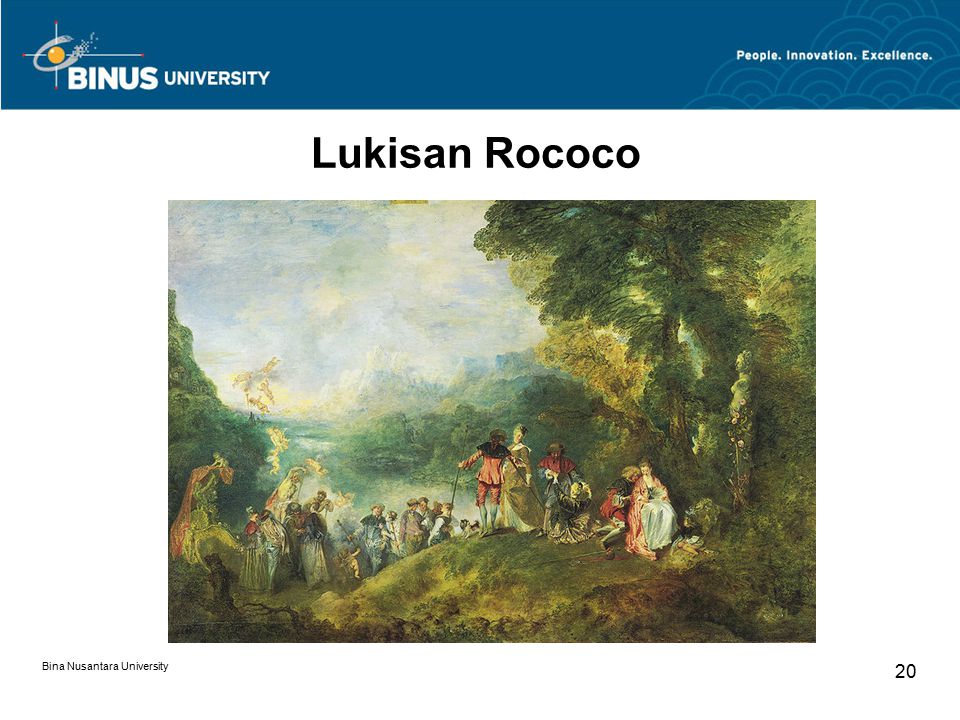 Lukisan Rococo Bina Nusantara University