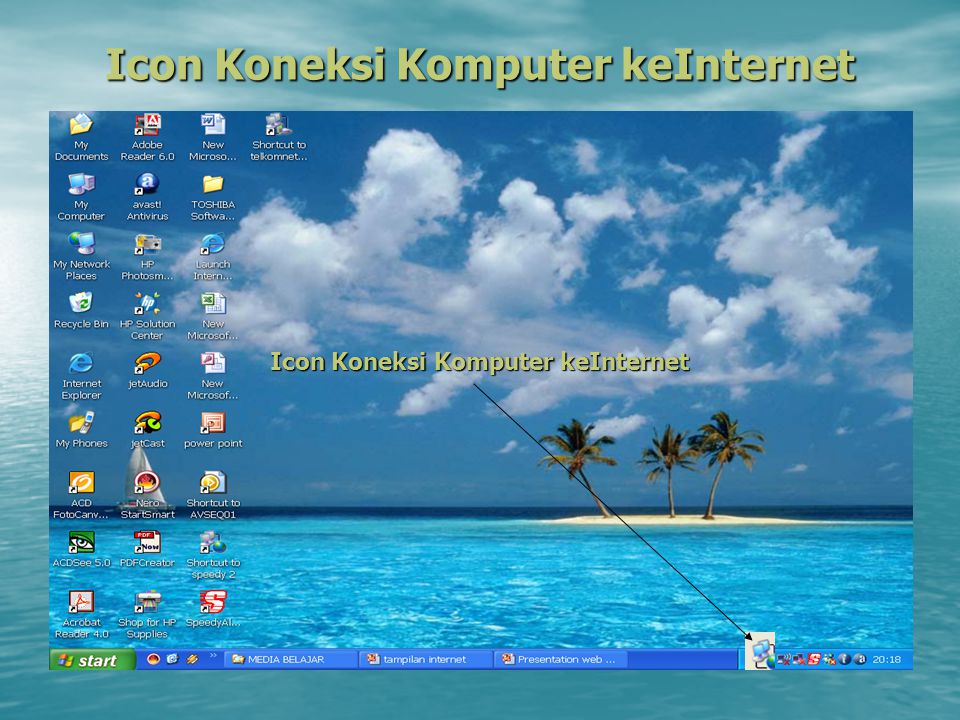 Icon Koneksi Komputer keInternet