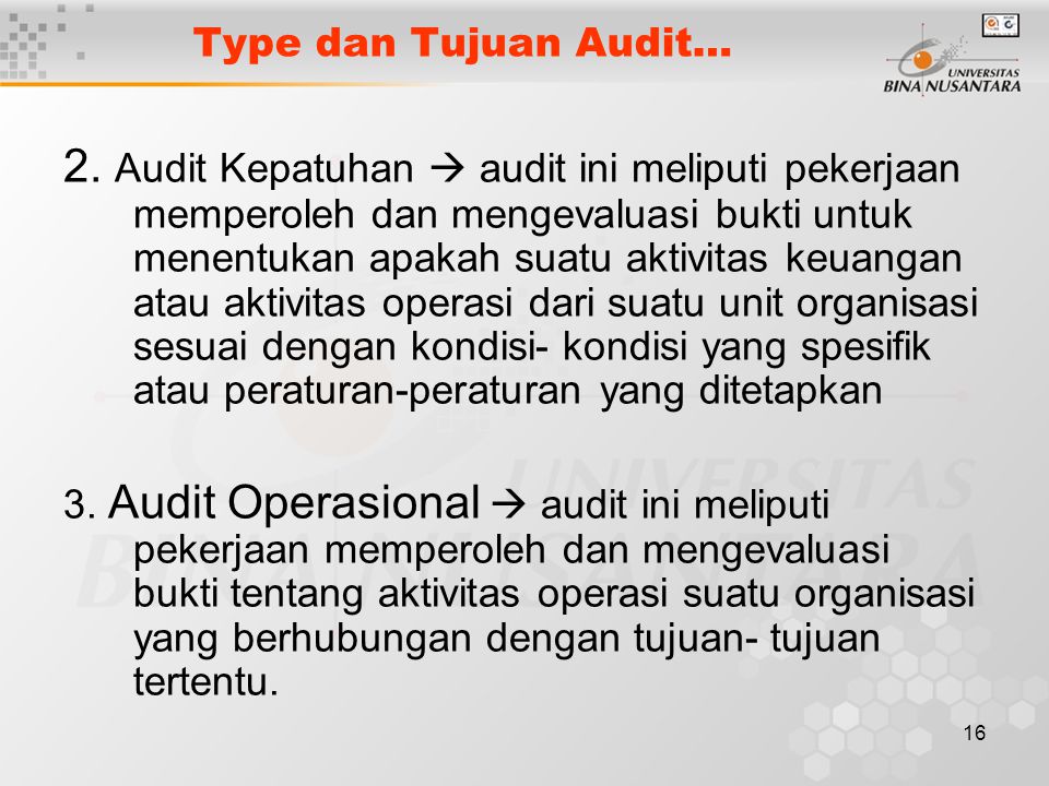 Type dan Tujuan Audit…