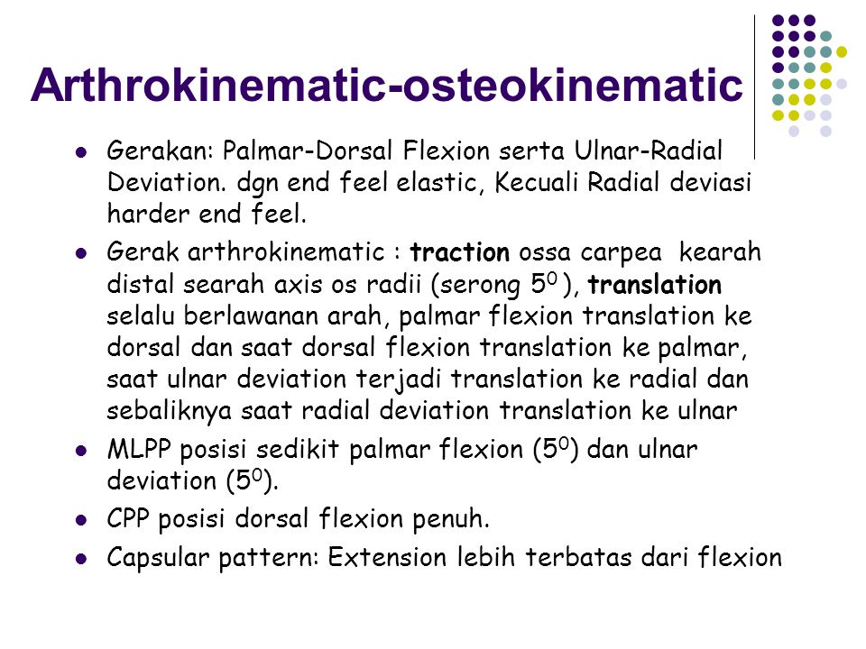 Arthrokinematic-osteokinematic