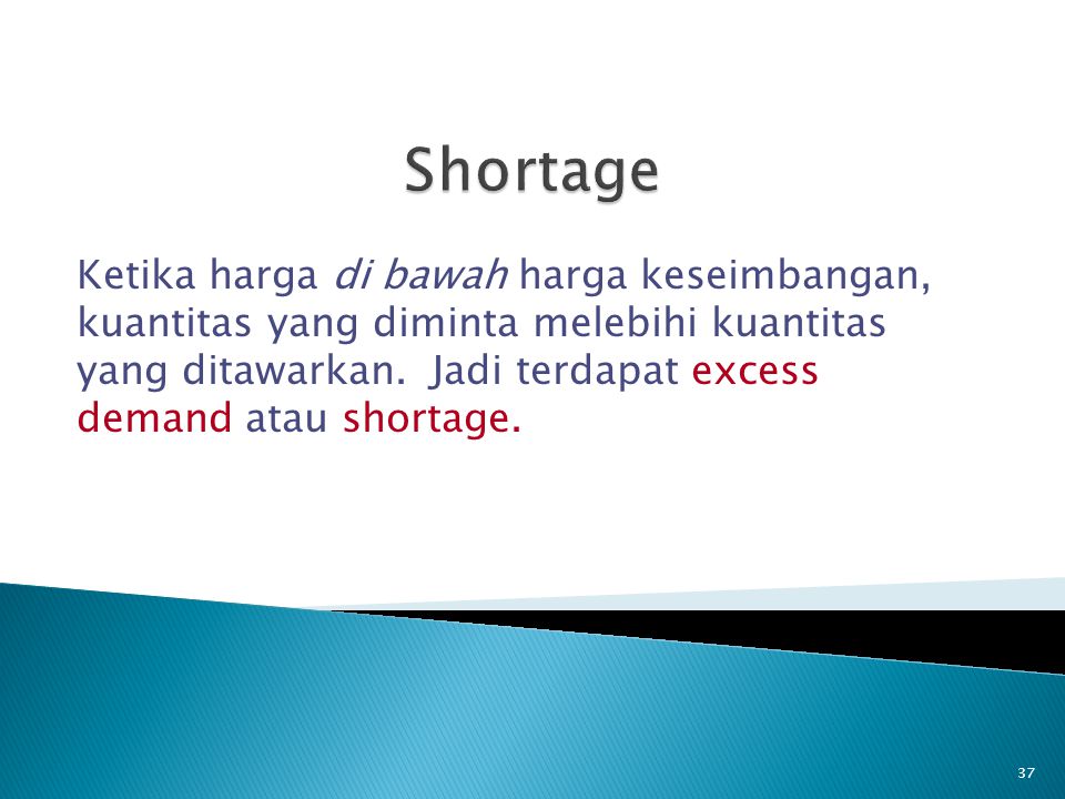 Shortage