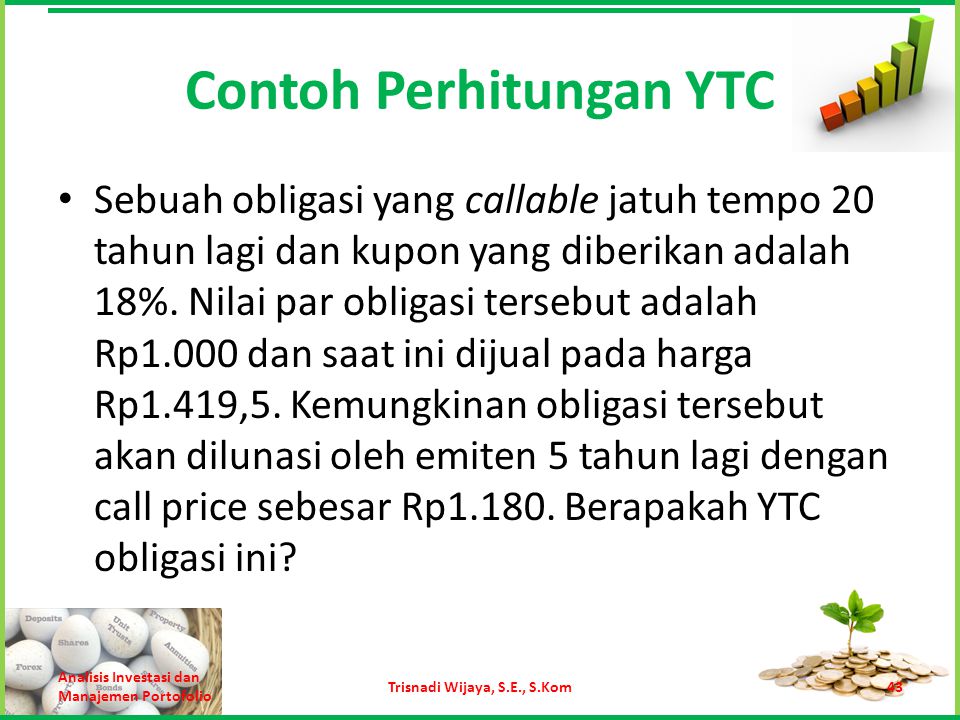 Contoh Perhitungan YTC