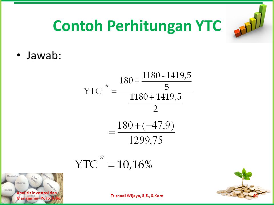 Contoh Perhitungan YTC
