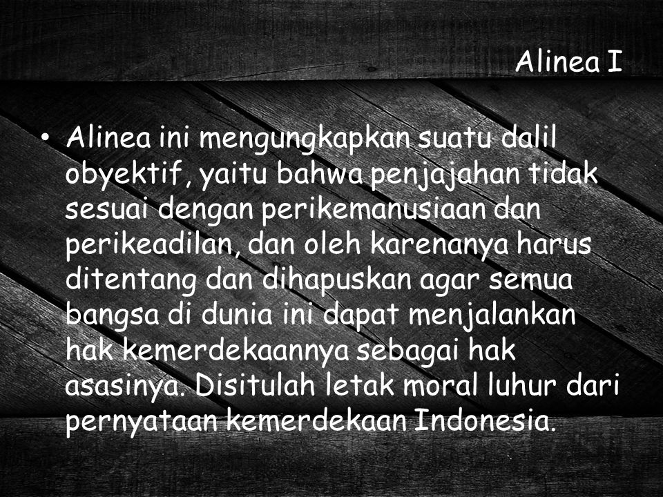 Alinea I