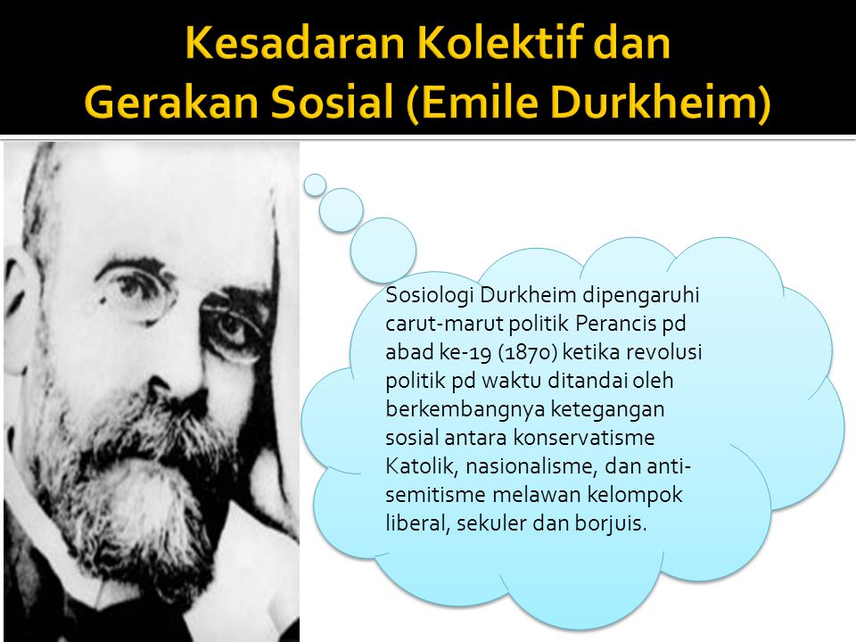Kesadaran Kolektif dan Gerakan Sosial (Emile Durkheim)