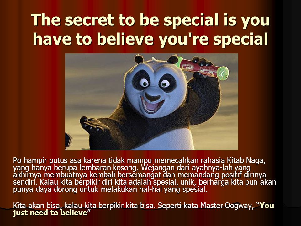 Kung Fu Panda Lessons For Life Ppt Download